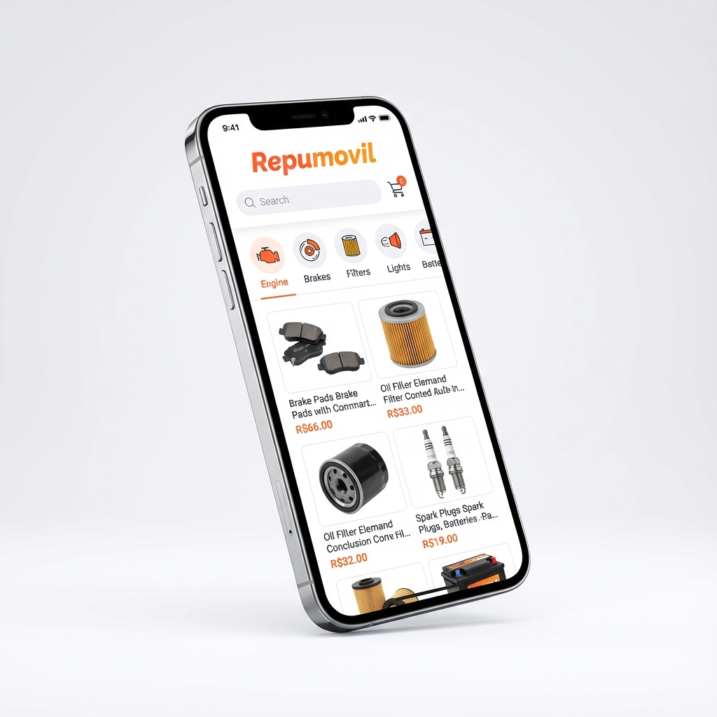 Repumovil App Mockup